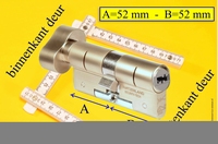 M&C Condor cilinderslot Knop OVAAL 52x52 mm 